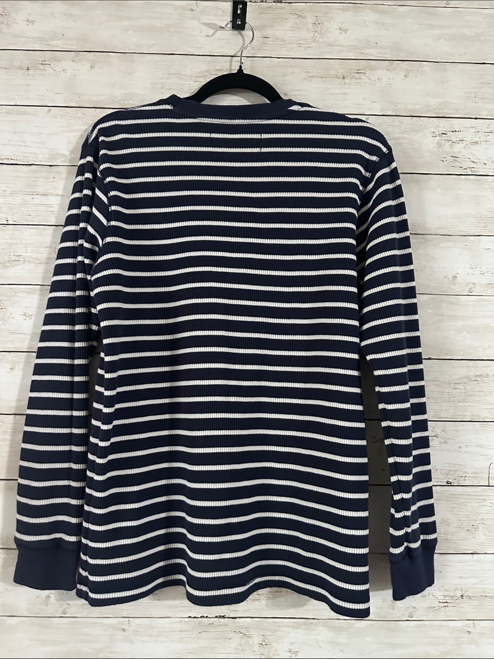Vintage Y2K U.S. Polo Assn. Striped Ribbed Thermal Long sleeve size Large - Picture 9 of 16